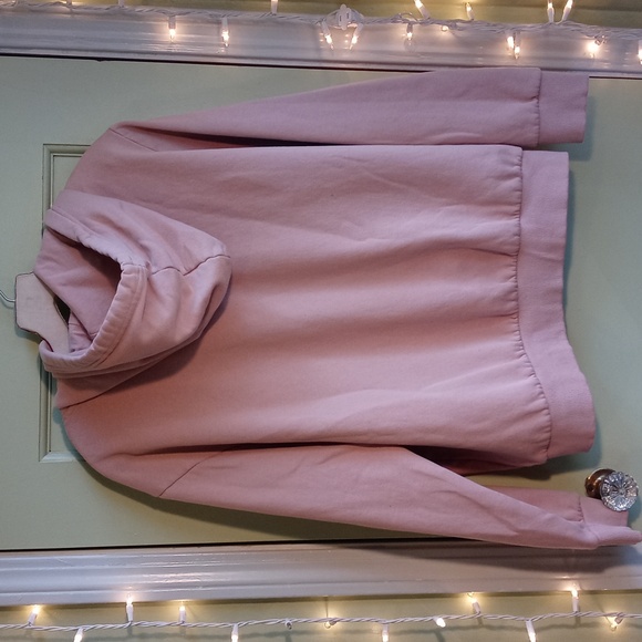 Women's Divided sierra rose pink black heart 🖤 Large hoodie - Picture 8 of 9